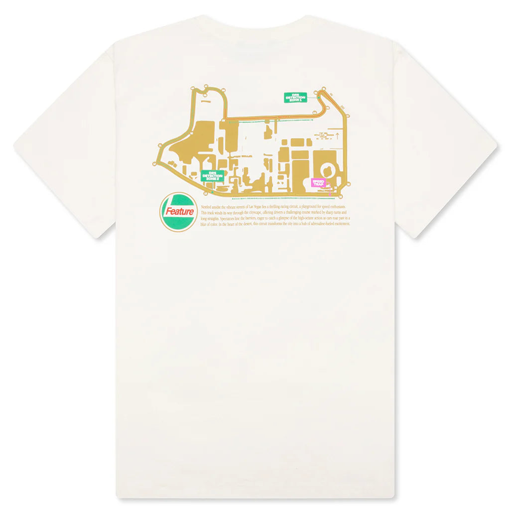Track Map Tee Cannoli Cream