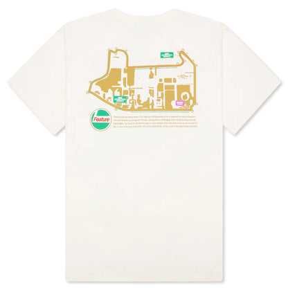 Track Map Tee Cannoli Cream