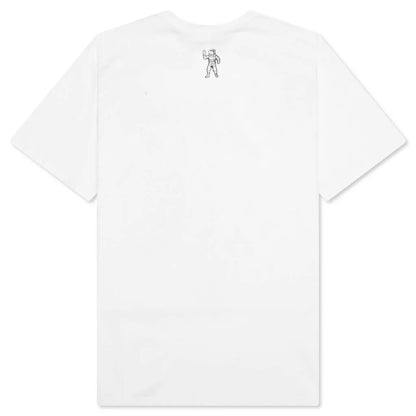 BB Now Boarding S S Tee Bleach White