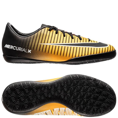 Nike Jr MercurialX Vapor XI IC Indoor Soccer Shoes Laser Orange Black White Volt