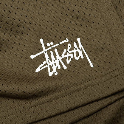 Mesh Basic Shorts Olive