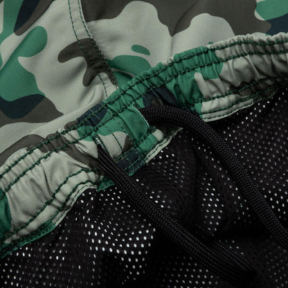Woodland Camo Beach Shorts Olive Drab