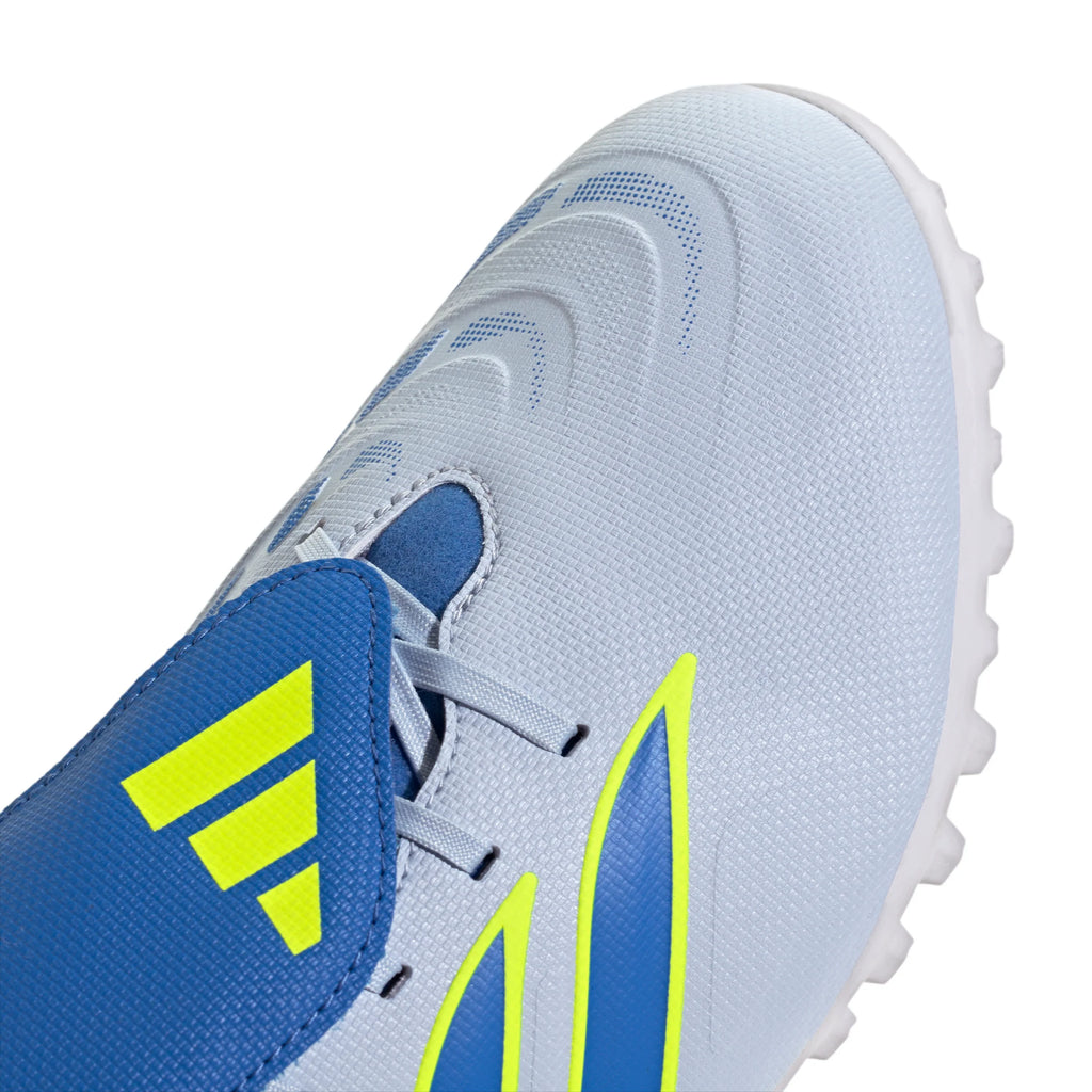 adidas Predator Club Fold Over Tongue TF Turf Mens Soccer Cleats Sky Blue Yellow