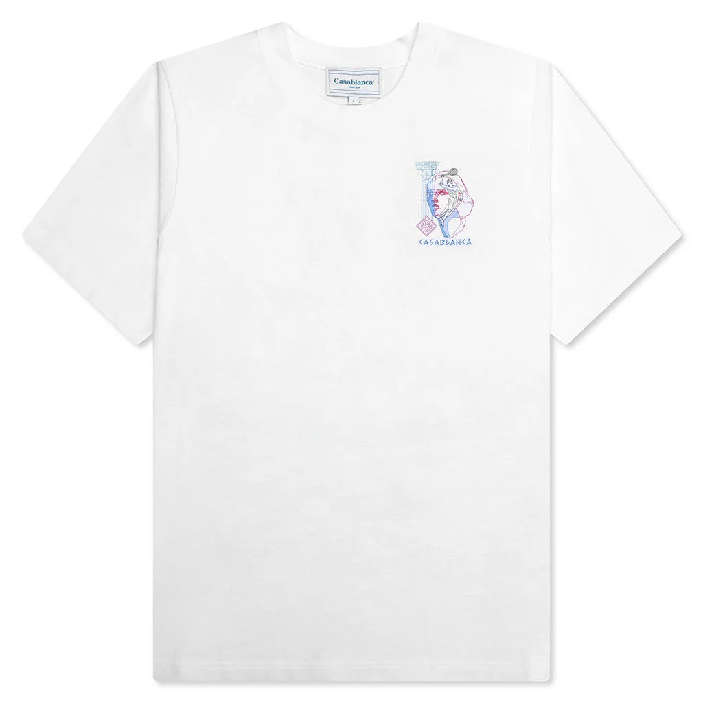 Drawing Lab Screen Printed T Shirt White