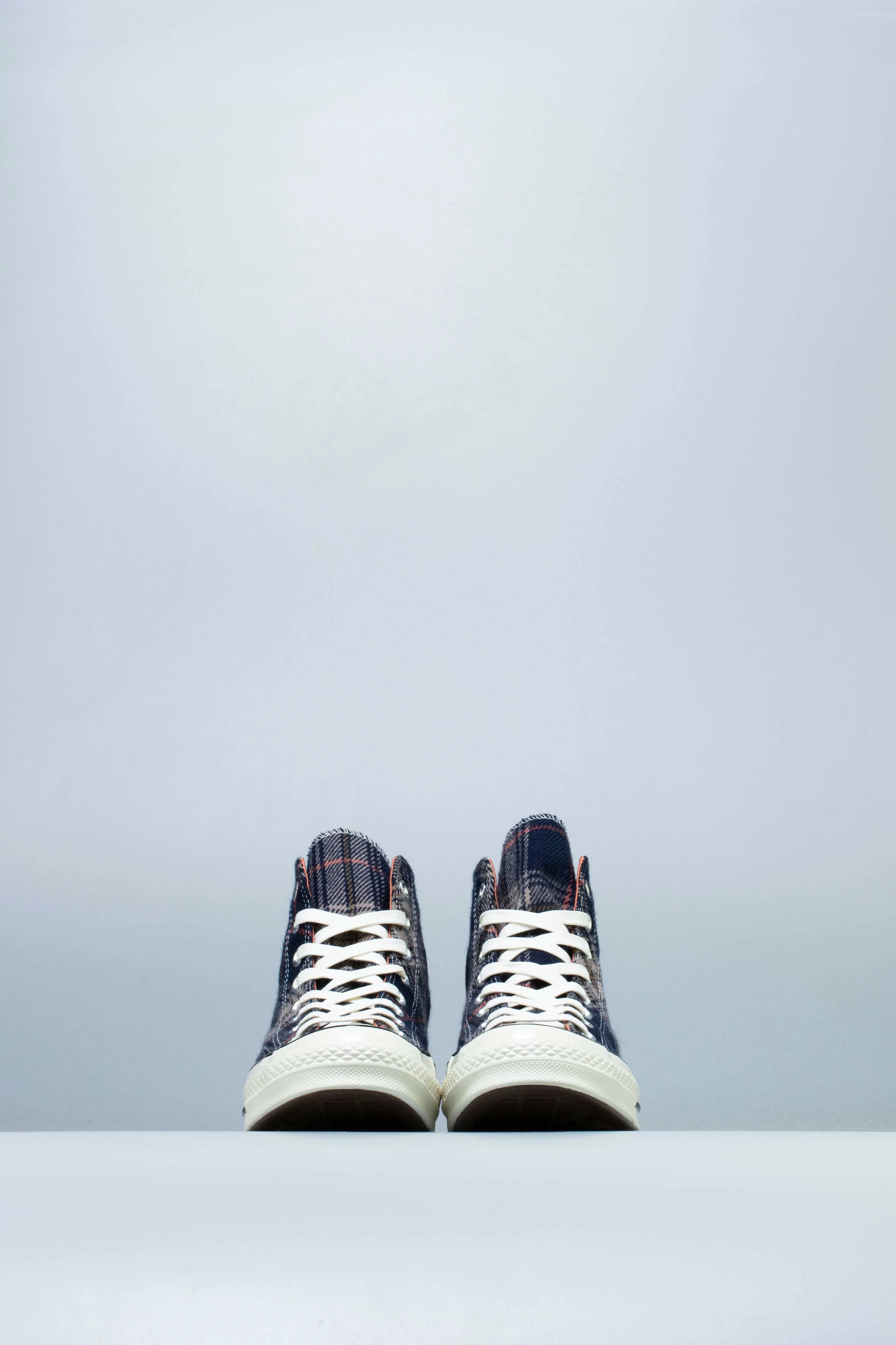 Chuck 70 Plaid High Mens Shoe Navy Red