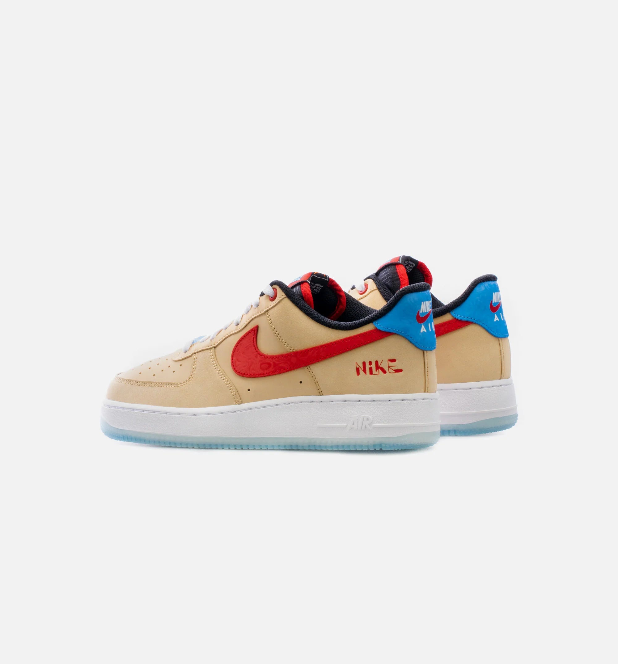 Air Force 1 Low Satellite Mens Lifestyle Shoe Beige Red