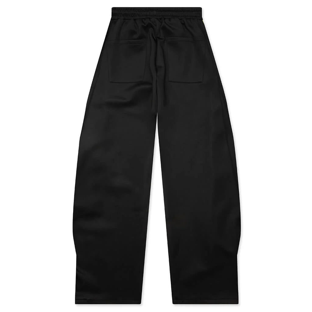 Striped Snap Pant Black