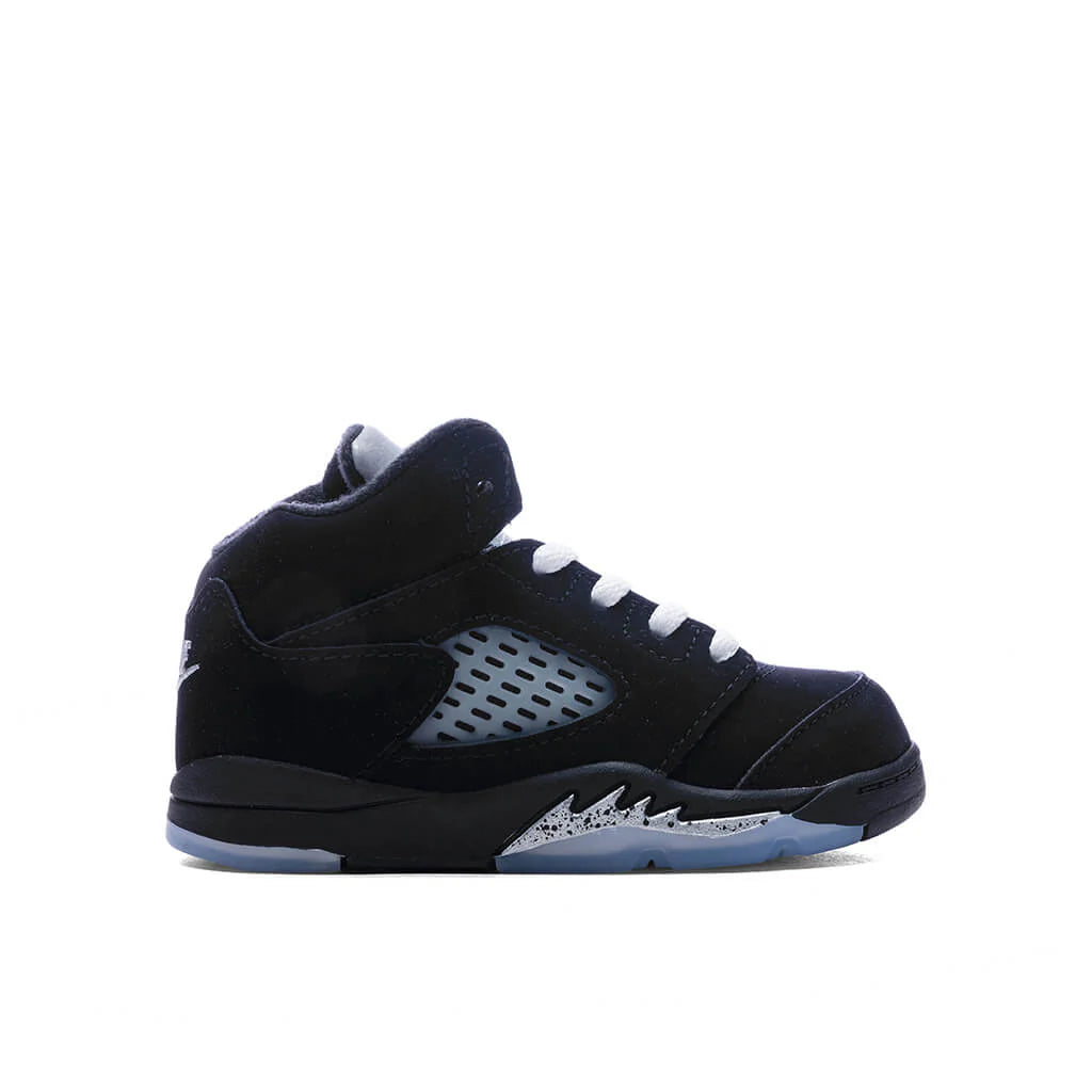 Air Jordan 5 Retro OG Black Metallic Reimagined TD Black White Metallic Silver Fire Red
