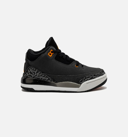 Air Jordan 3 Retro Fear Preschool Lifestyle Shoe Night Stadium Total Orange