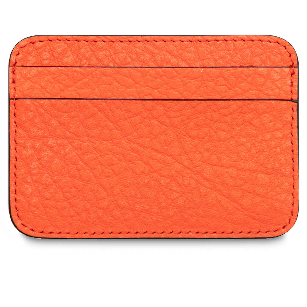 Leather Card Holder Fn Ux Slgs000275 Bright Orange