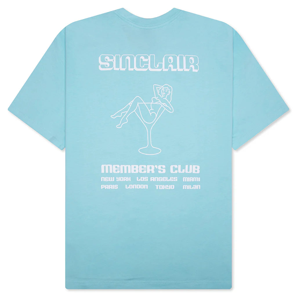 Members Club Tour Tee Light Blue