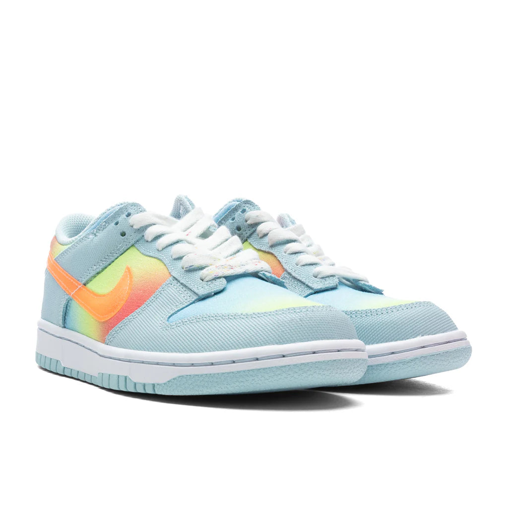 Dunk Low GS Glacier Blue Total Orange Light Lemon Twist