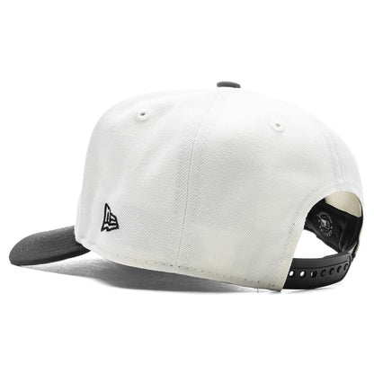 9FIFTY A Frame Snapback Upside Down Los Angeles Dodgers Chrome Black