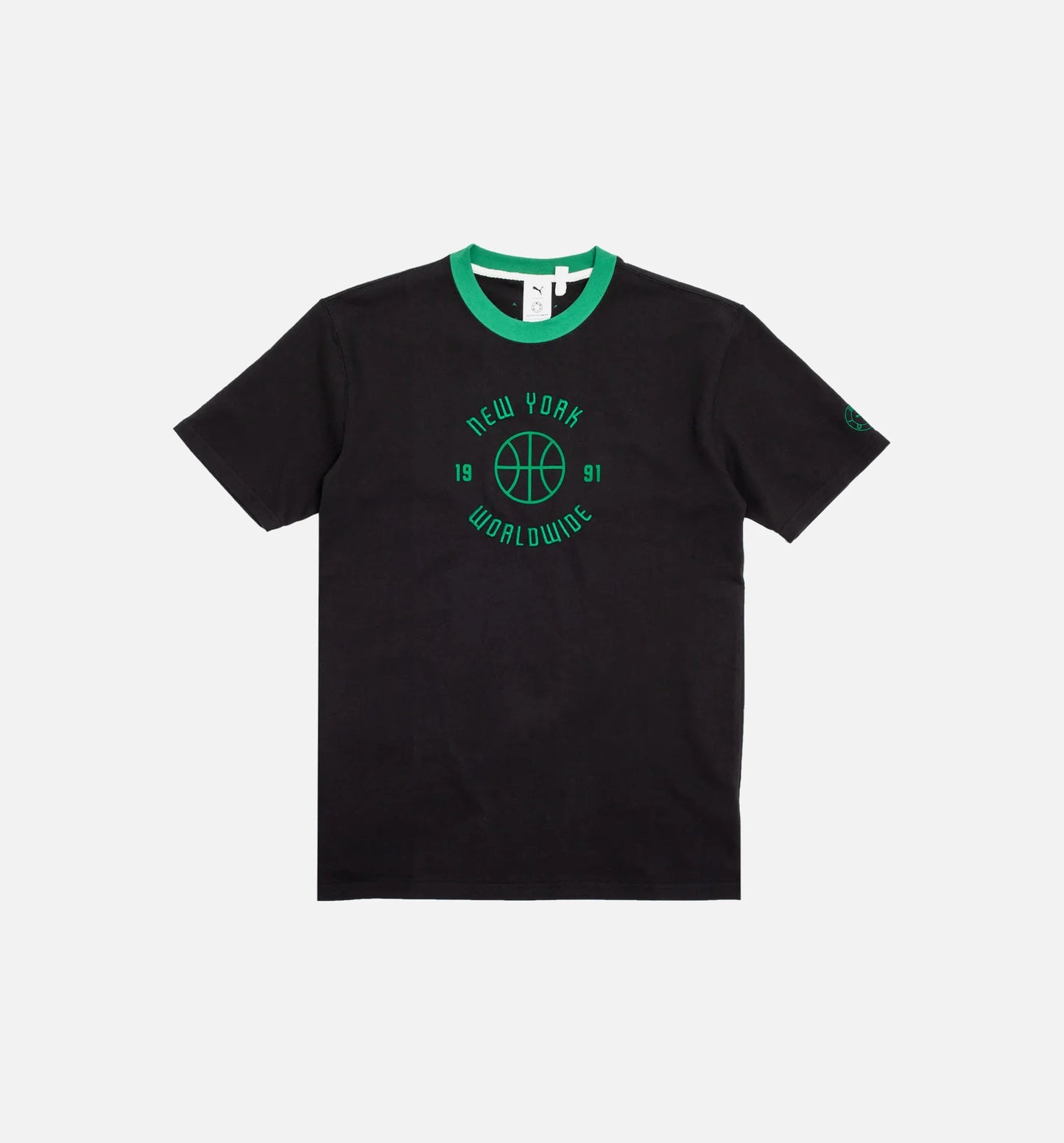 Rhuigi Graphic Mens Short Sleeve Shirt Black Green