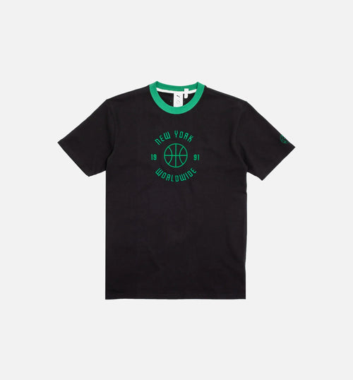 Rhuigi Graphic Mens Short Sleeve Shirt Black Green