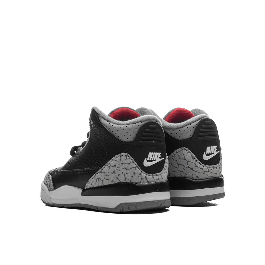Air Jordan 3 Retro TD Black Cement Black Fire Red Cement Grey Summit White