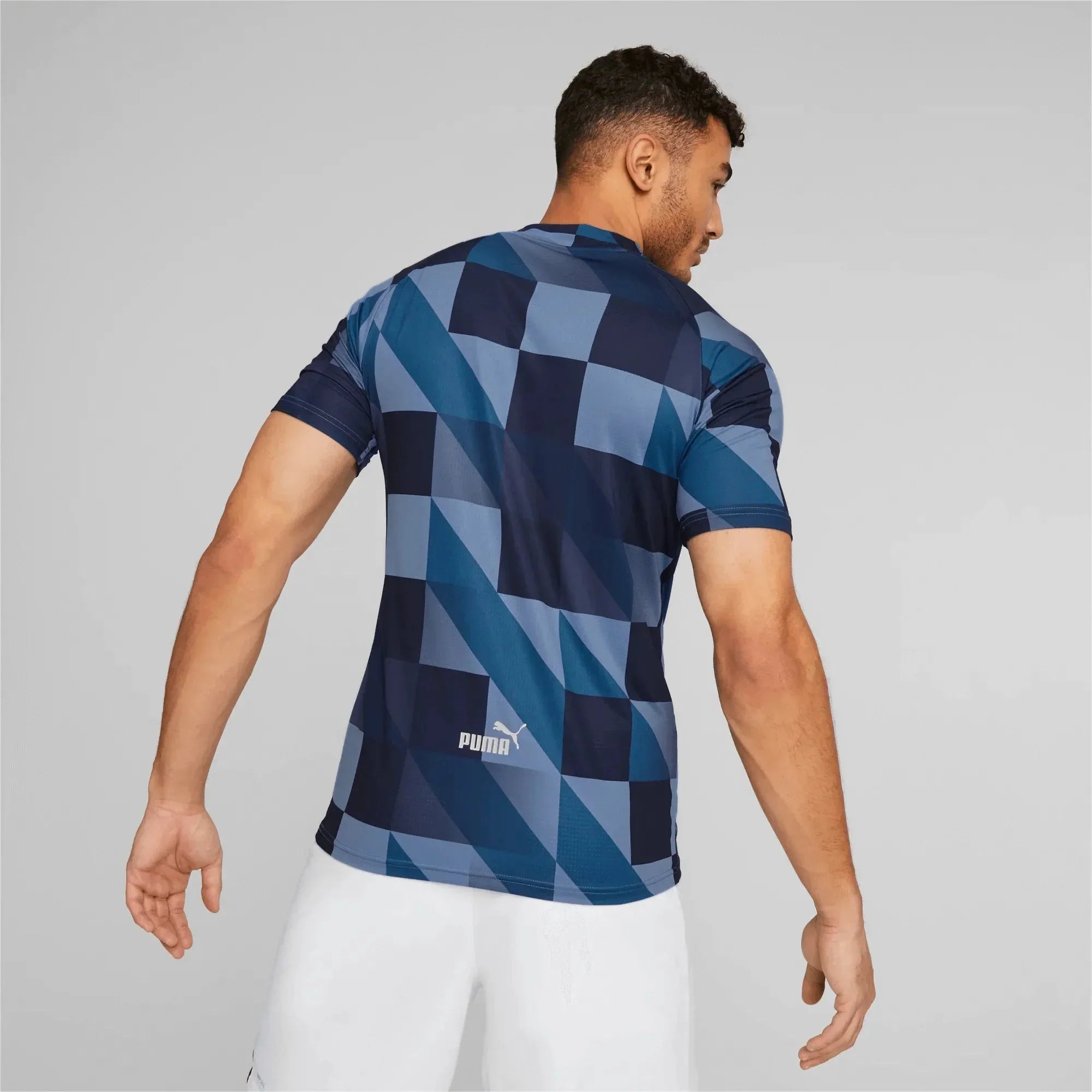PUMA Manchester City Pre Match Jersey Light Blue Navy