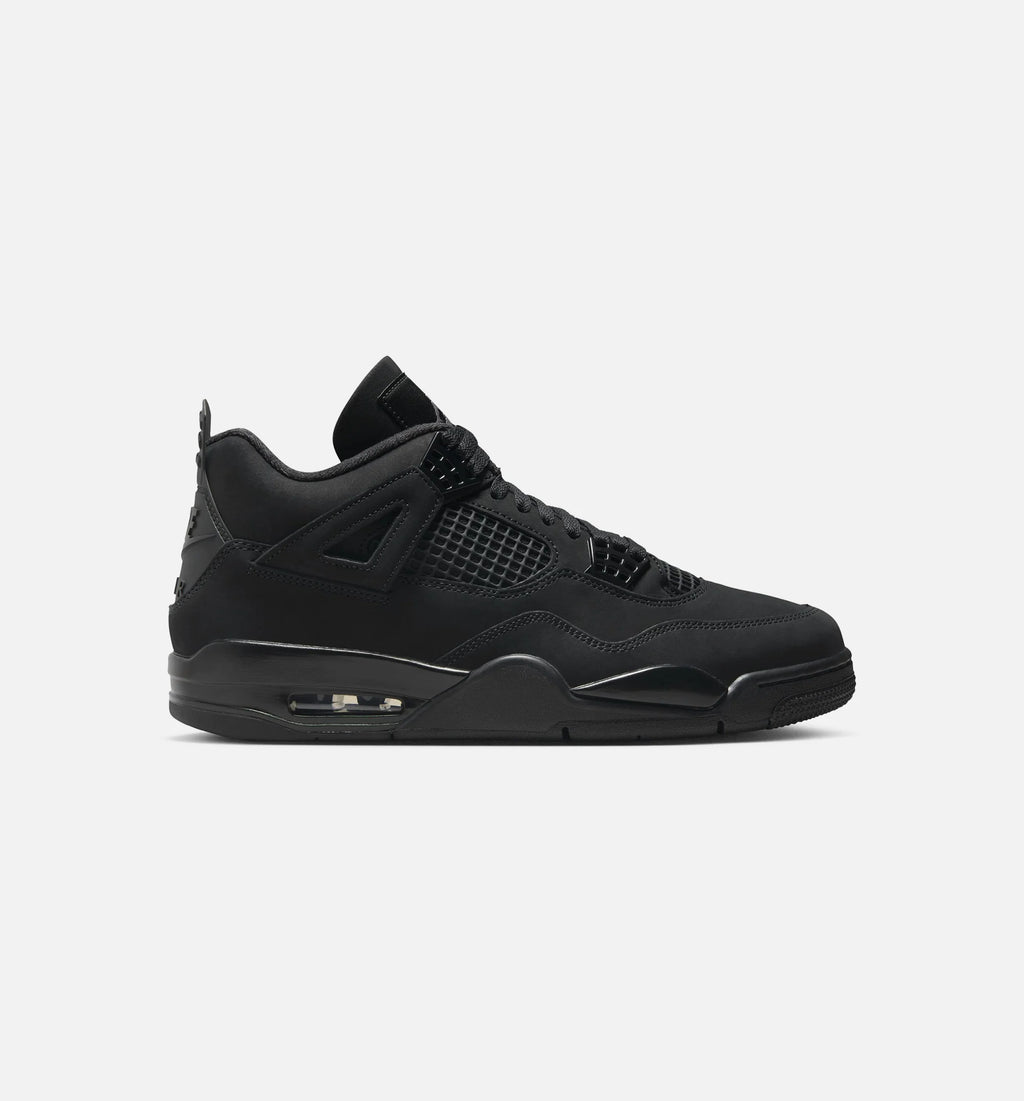 Air Jordan 4 Retro Black Cat Mens Lifestyle Shoe Black Black Light Graphite Limit One Per Customer