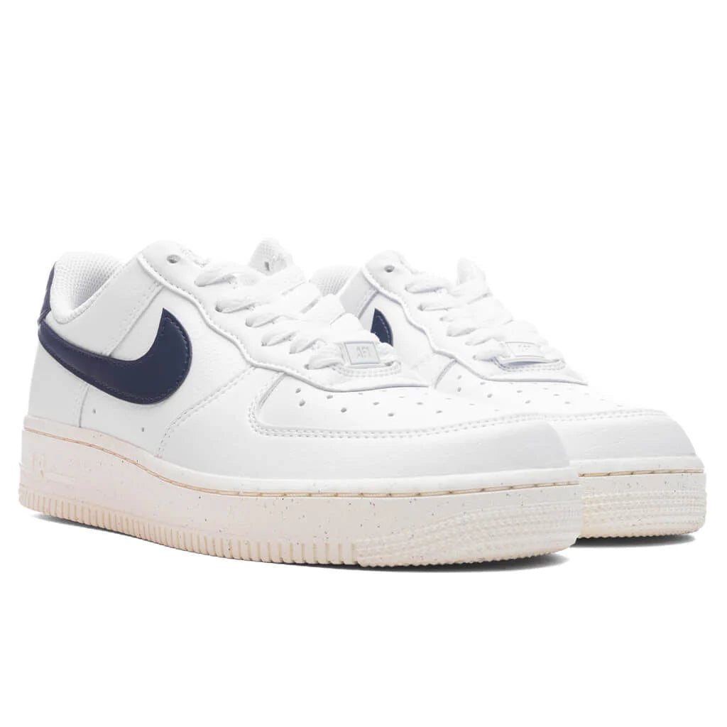 Womens Air Force 1 07 Olympic White Obsidian Pale Ivory Metallic Gold