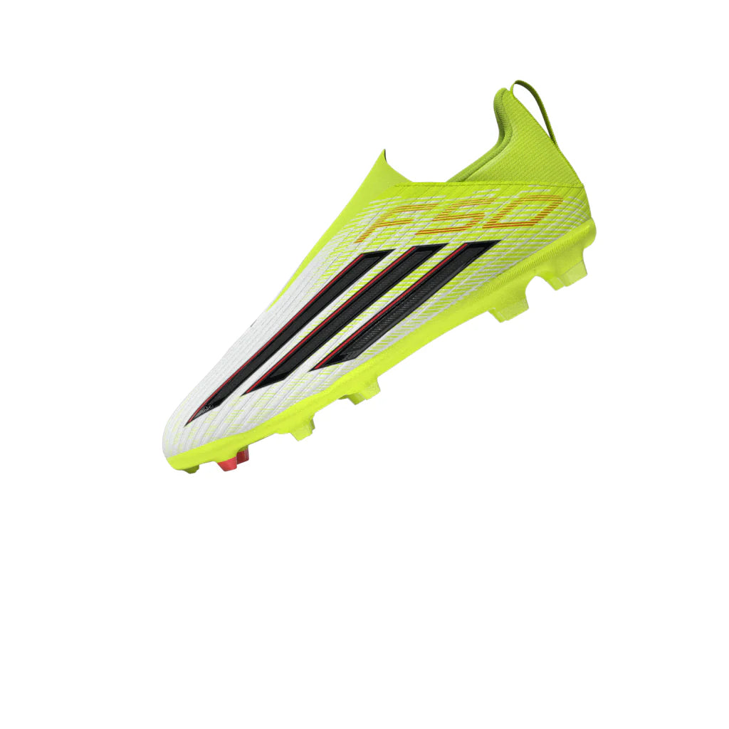 adidas F50 League Laceless FG MG Firm Ground Multi Ground Youth Soccer Cleats Yellow Black Red