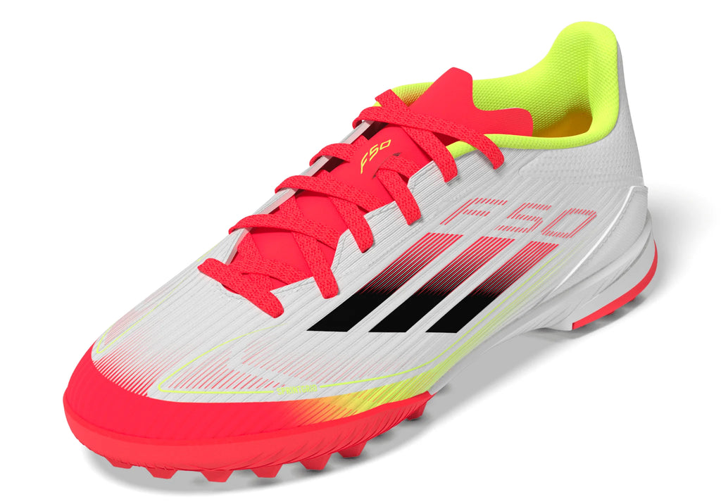 adidas F50 League Turf Boots Kids White Black