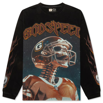 Morale L S T Shirt Black Wash