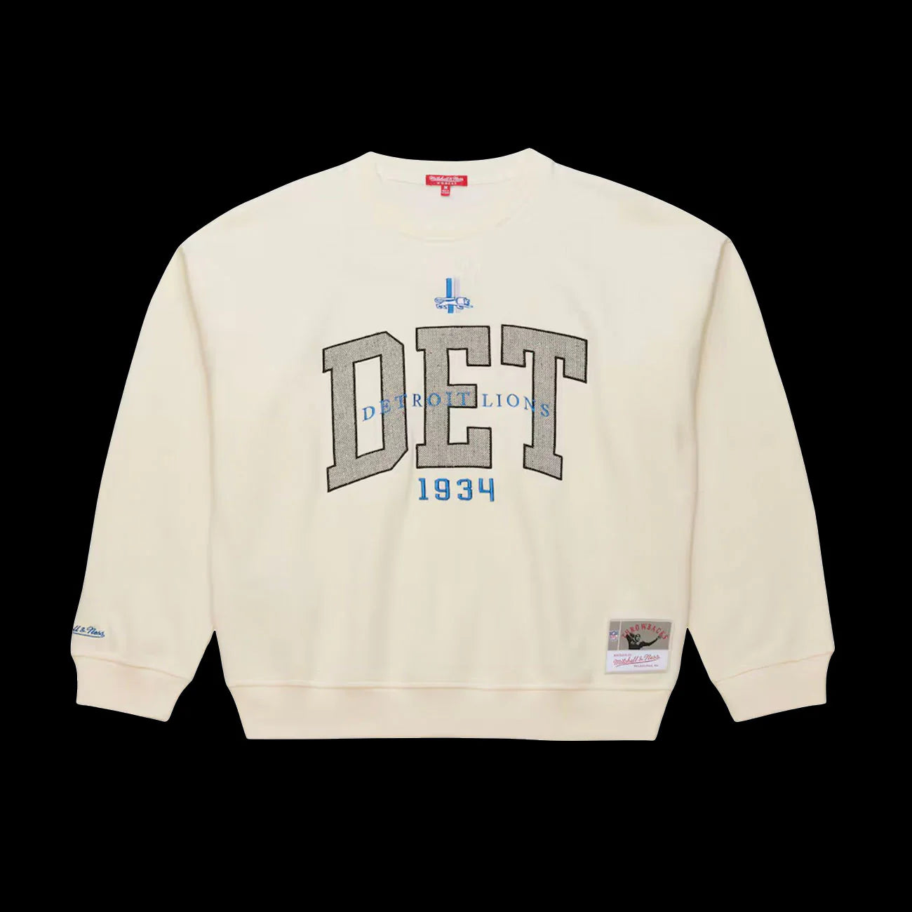 Mitchell Ness Premium LT Lions Crewneck Cream