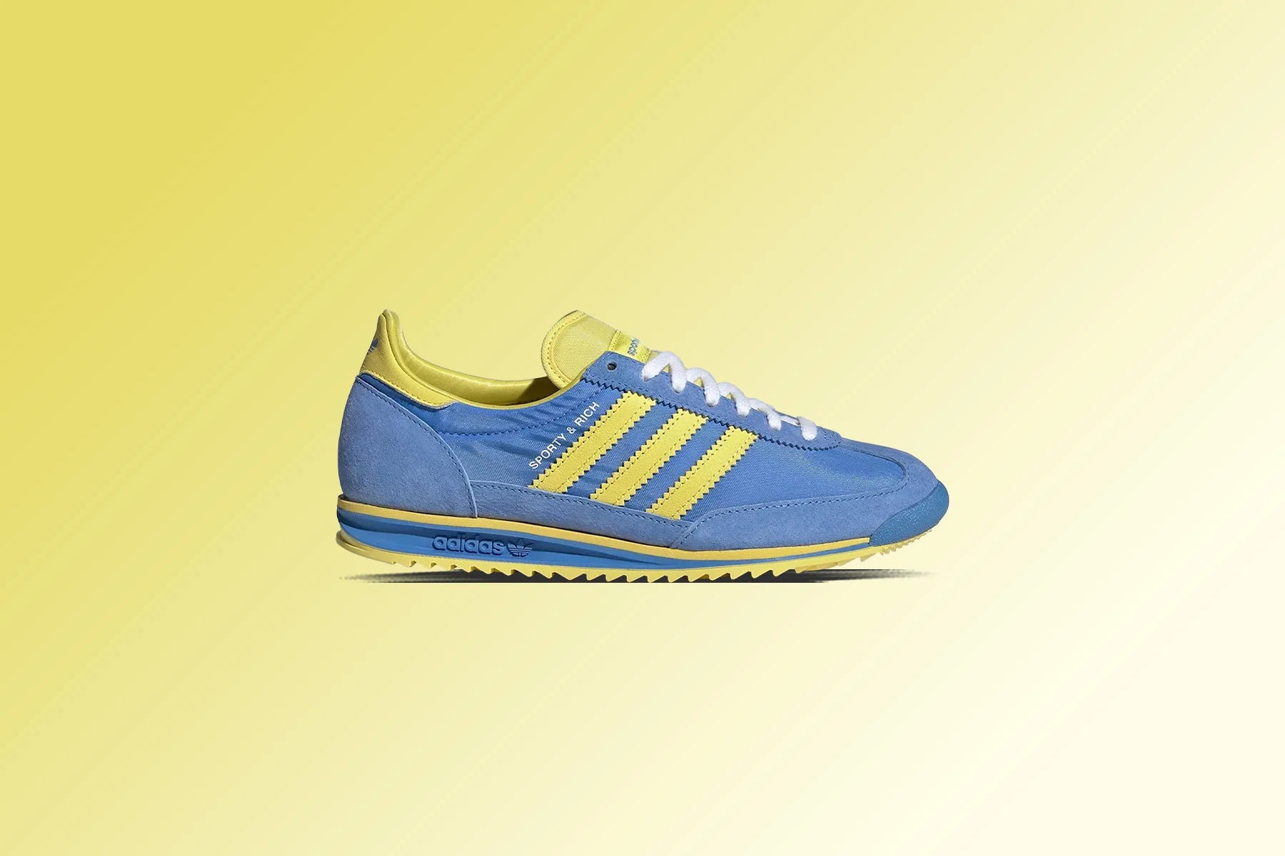 Adidas x Sporty Rich SL72 Womens Real Blue Light Yellow White