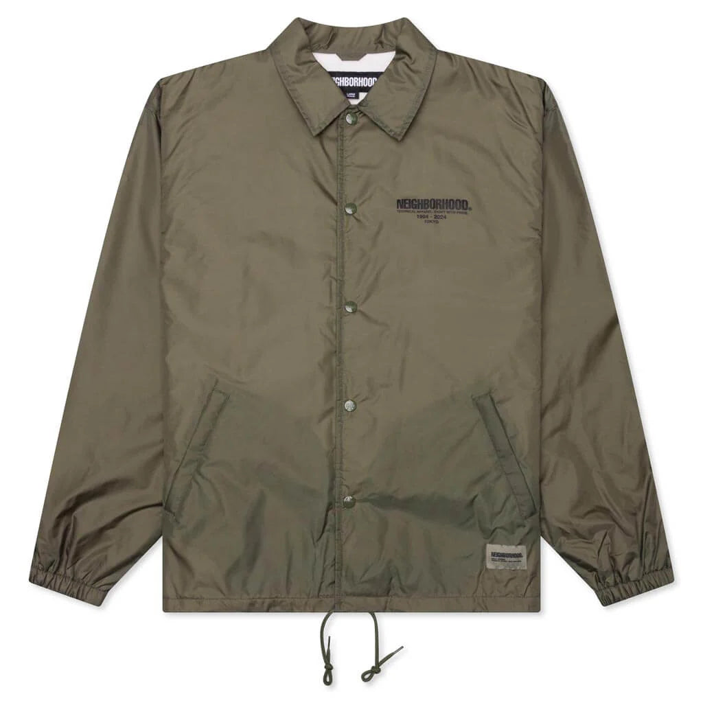 Windbreaker Coach Jacket Olive Drab
