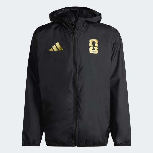 adidas FIFA World Cup 2026 Official Emblem Windbreaker Jacket Black