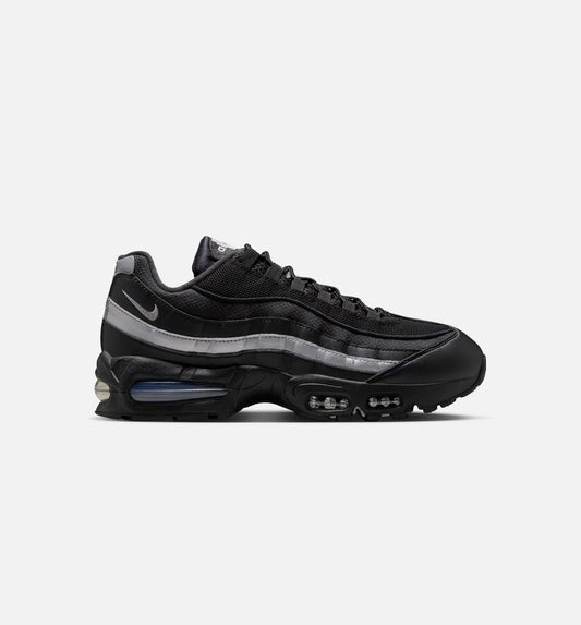Air Max 95 Big Bubble OG Reflective Accents Mens Lifestyle Shoe Black Black White Metallic Silver