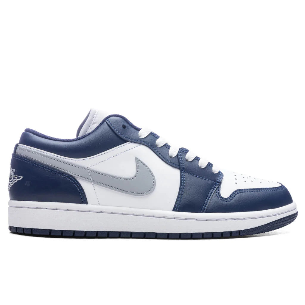 Air Jordan 1 Low White Wolf Grey Midnight Navy