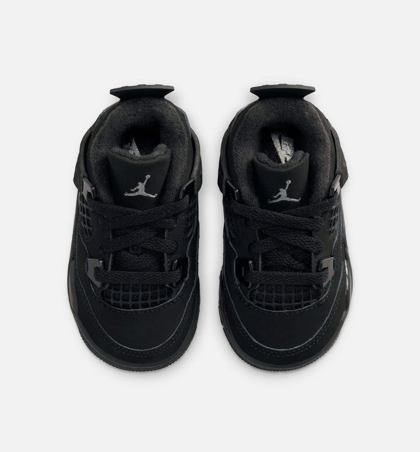 Air Jordan 4 Retro Black Cat Infant Toddler Lifestyle Shoe Black Black Light Graphite