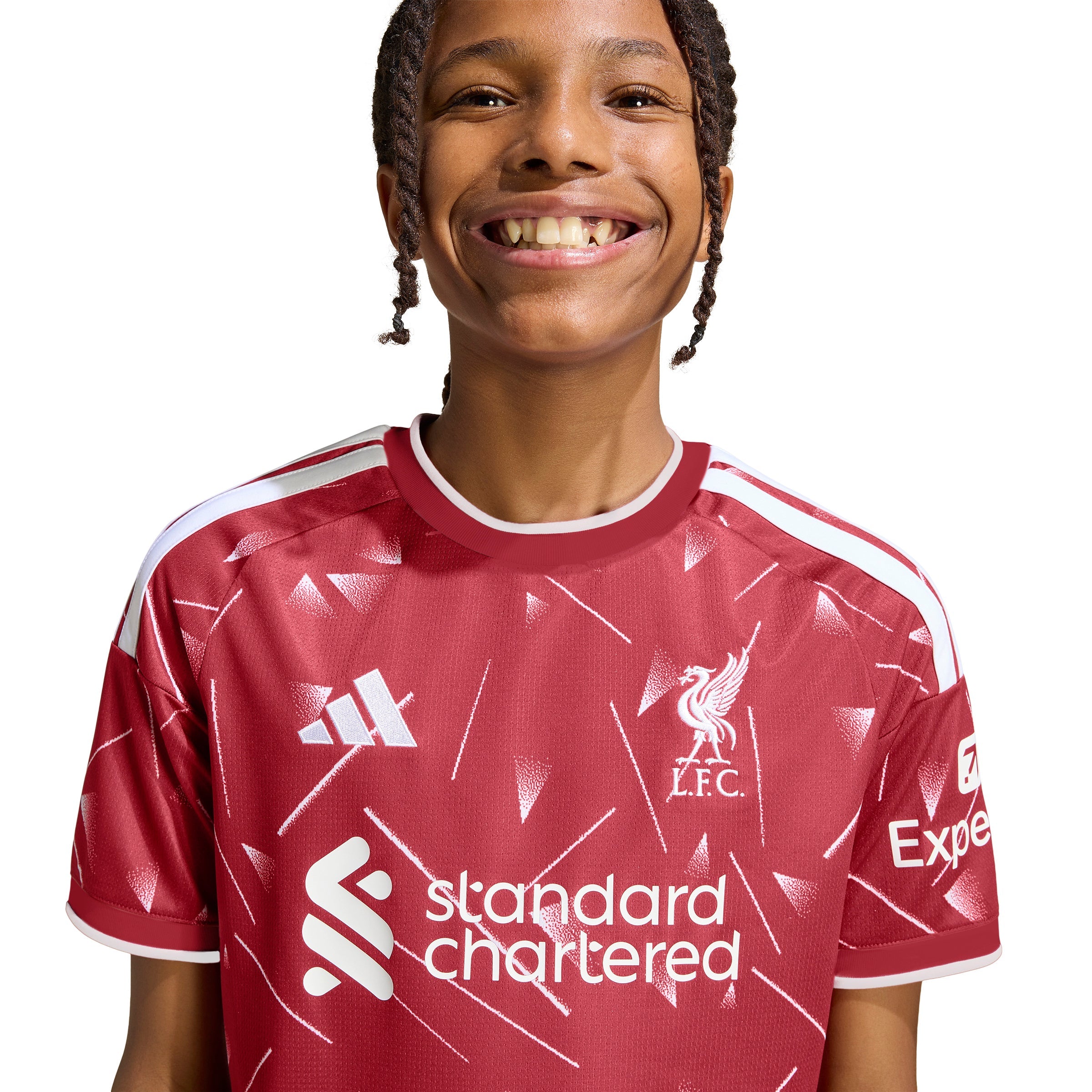 adidas Liverpool FC Home Youth Soccer Jersey 26 27 Red