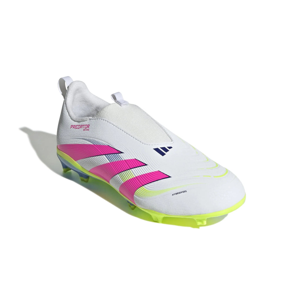 adidas Predator League Laceless Firm Multi Ground Boots Junior White Pink