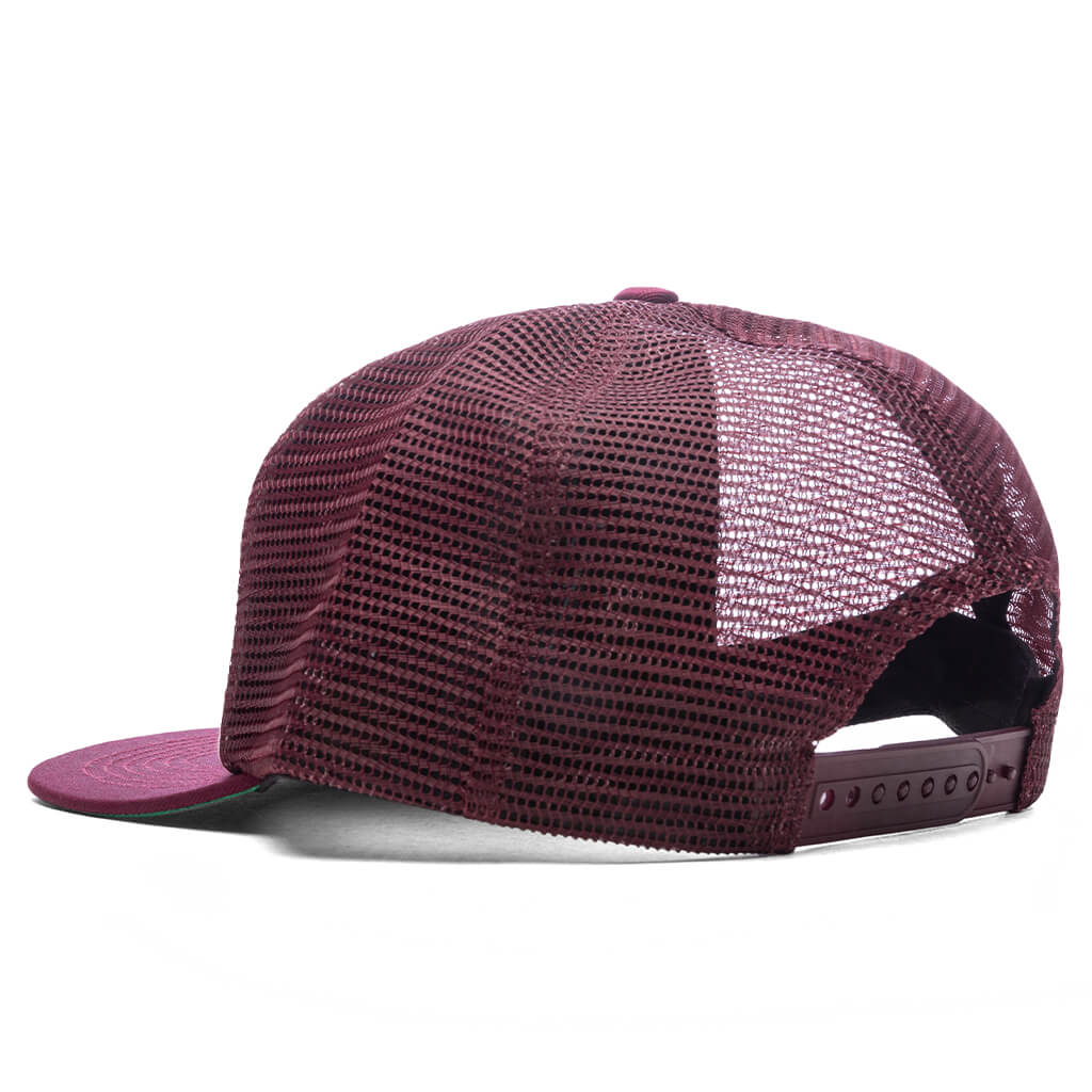 Special Blend Trucker Hat Maroon Off White