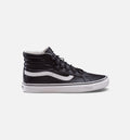 Leather SK8 Hi Reissue Ghillie Mens Shoes Black Marshmallow