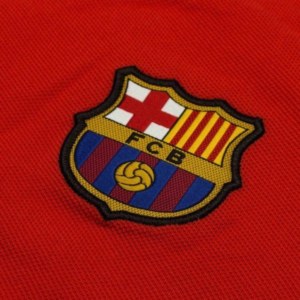 Nike Barcelona League Authentic Polo Crimson Black