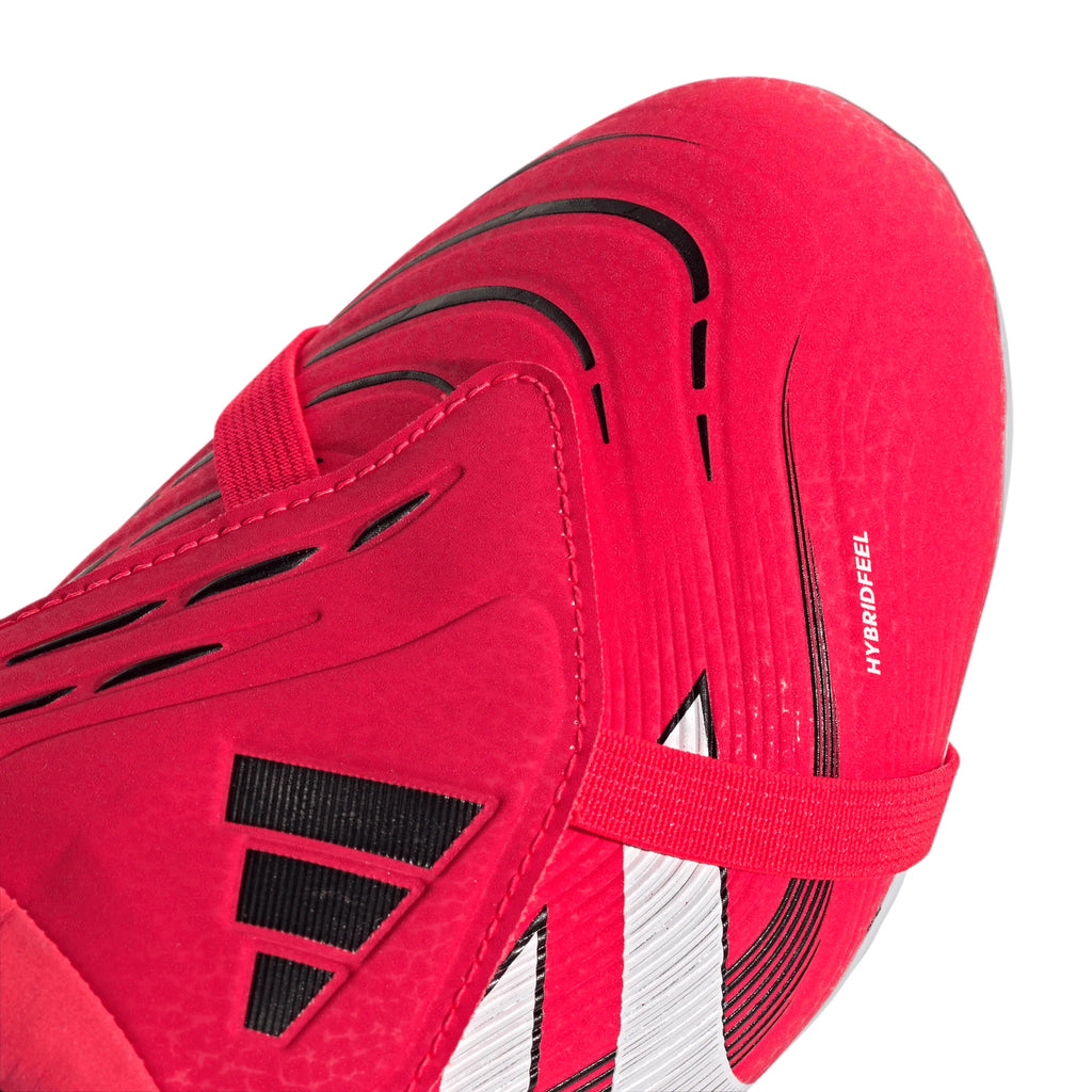 adidas Predator League Fold Over Tongue Firm Ground Boots Junior Red White