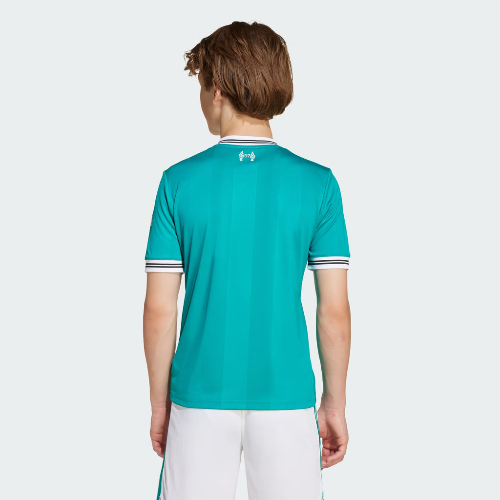 adidas Liverpool FC Third Youth Soccer Jersey 25 26 Green