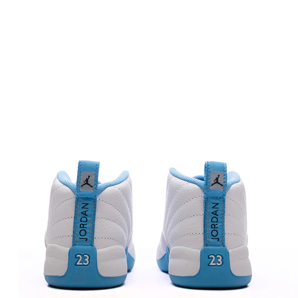 Air Jordan 12 Retro Melo TD White University Blue Metallic Silver