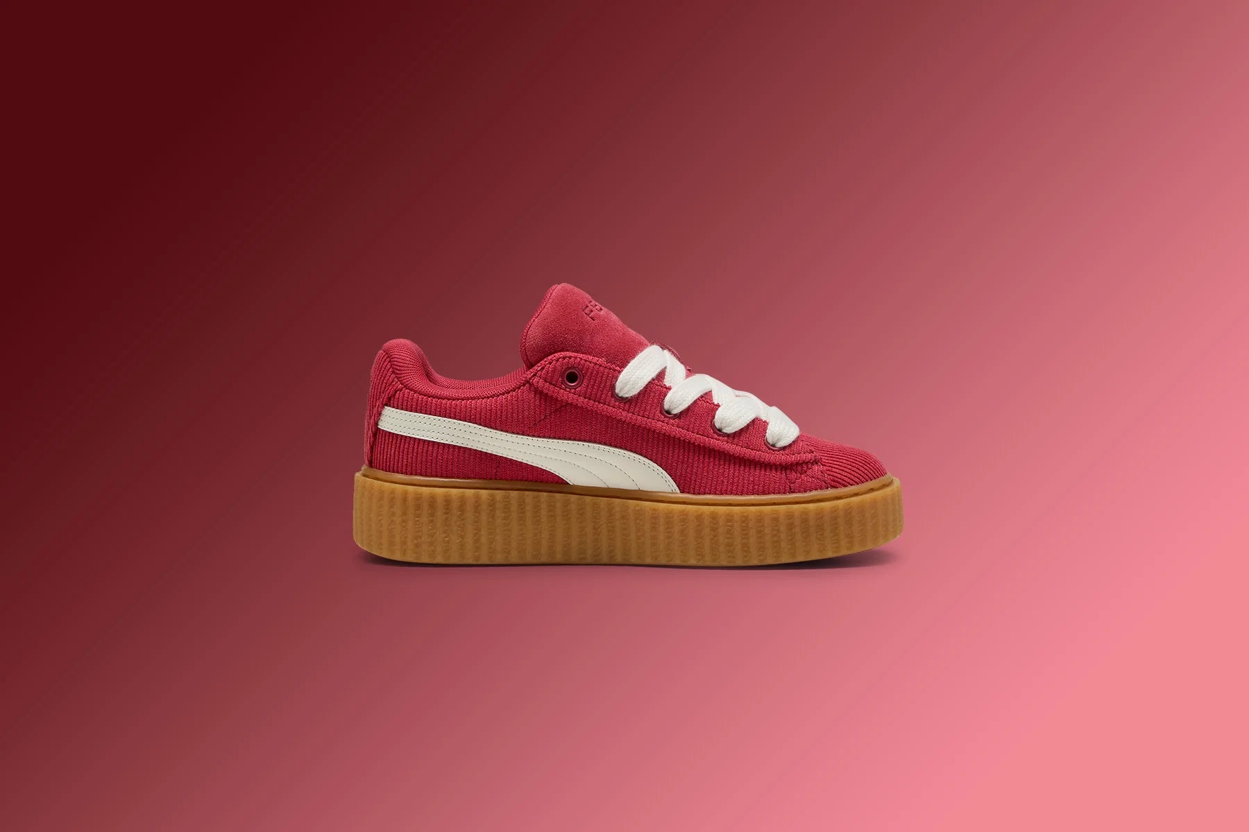 Puma x Fenty Creeper Phatty Corduroy GS Club Red Warm White Gum