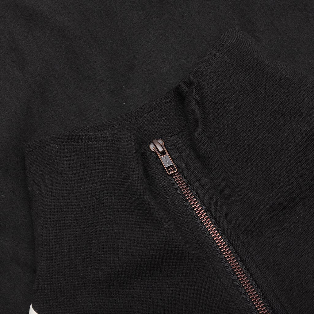 Brushed Poly Track Anorak Black