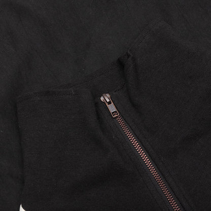Brushed Poly Track Anorak Black