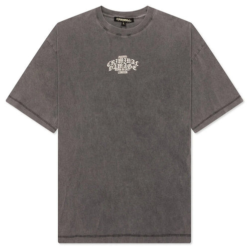 Logo Mania T Shirt Washed Grey