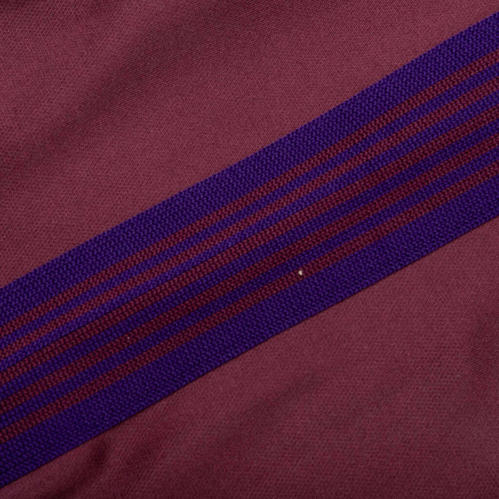 Track Pant Poly Smooth Wine