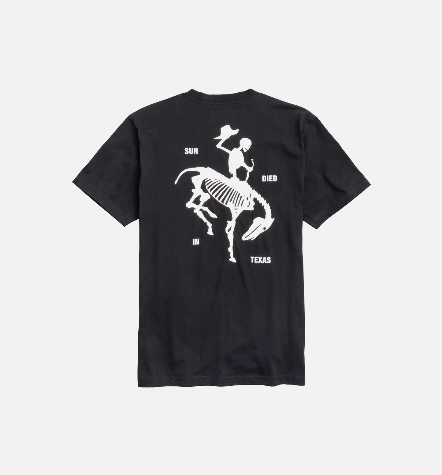 NYS Sun Dyed In Texas Heavyweight Pocket Short Sleeve Tee Mens T Shirt Black