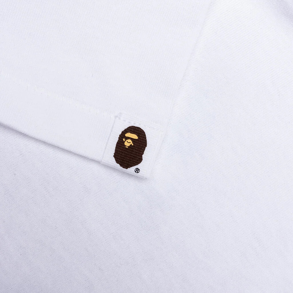 Kids Shark Milo on Bape Tee White Green