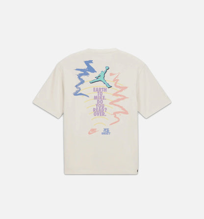Air Jordan x DJ Khaled Mens Short Sleeve Shirt Beige