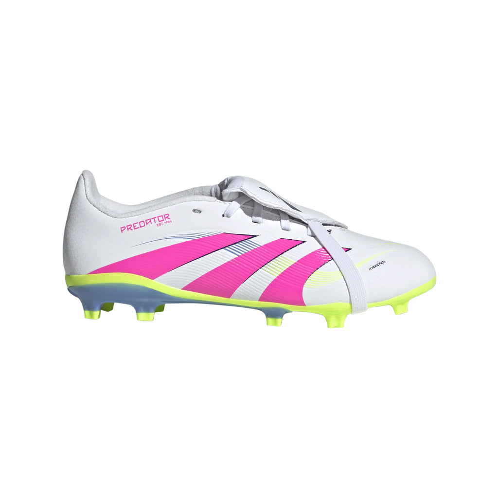 adidas Predator League Fold Over Tongue Firm Ground Boots Junior White